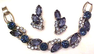 SJ82 Juliana dark blue link bracelet/ers